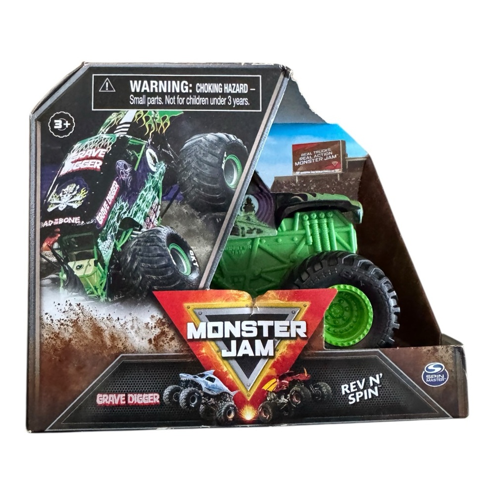 Monster Jam Grave Digger Rev N’ Spin Truck 1:43 Scale by Spin Master‎